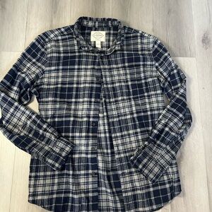 St. John's Bay Blue and White Plaid Jacket